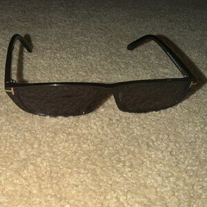 Tom Ford Stylish Black Rectangle Sunglasses (includes case)